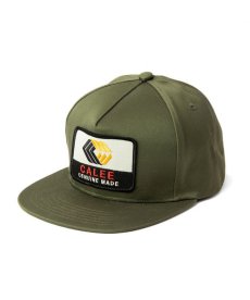 画像1: CALEE / West point calee logo wappen cap -OLIVE- (1)