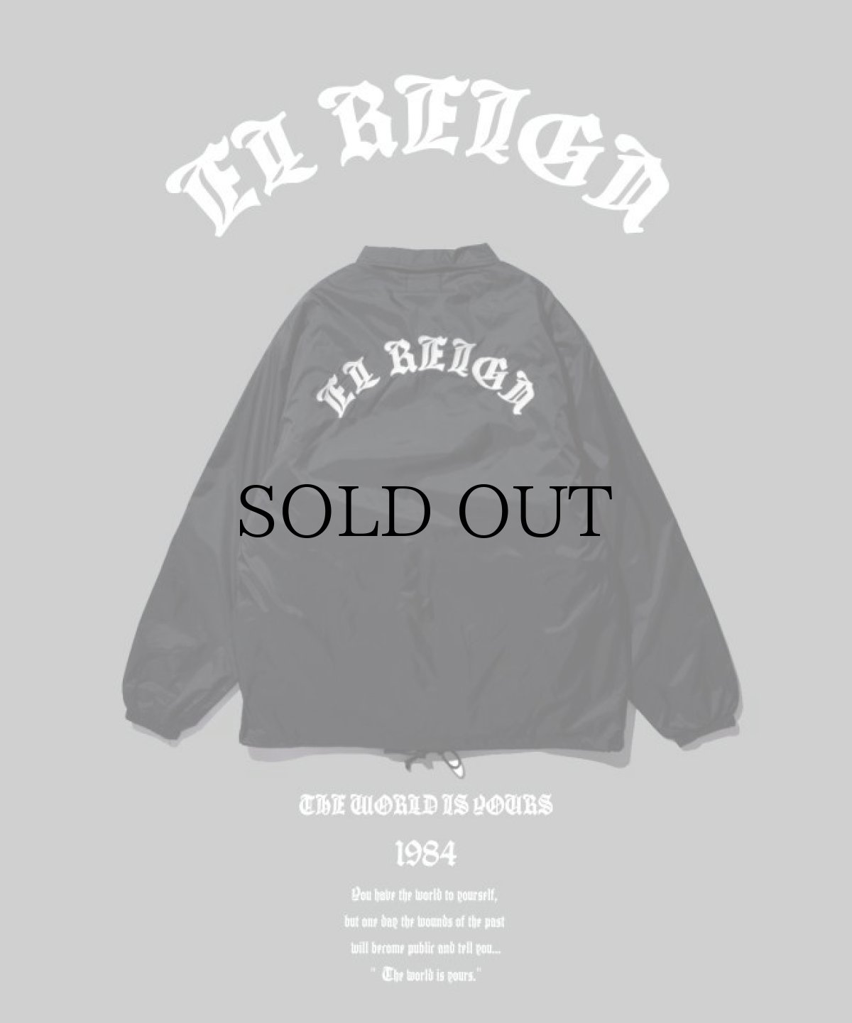 画像1: EL REIGN / "THE WORLD IS YOURS" COACH JACKET (1)