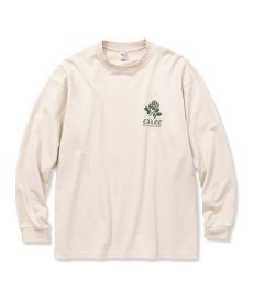 画像1: CALEE / Drop shoulder first sight L/S t-shirt -BEIGE- (1)