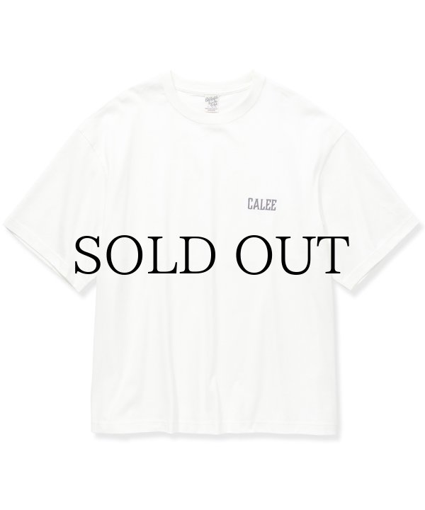 CALEE(キャリー) Tシャツ Drop shoulder logo embroidery t-shirt