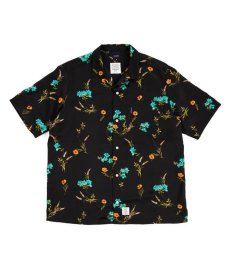 画像1: APPLEBUM(アップルバム) / Satin Flower S/S Aloha Shirt (1)