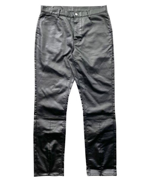 WANNA (ワナ) パンツ ECO LEATHER “CULT TRUE” FRONT FLARED PANTS