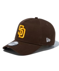 画像1: NEW ERA / 9FORTY A-Frame MLB Side Patch サンディエゴ・パドレス ウォルナット (1)