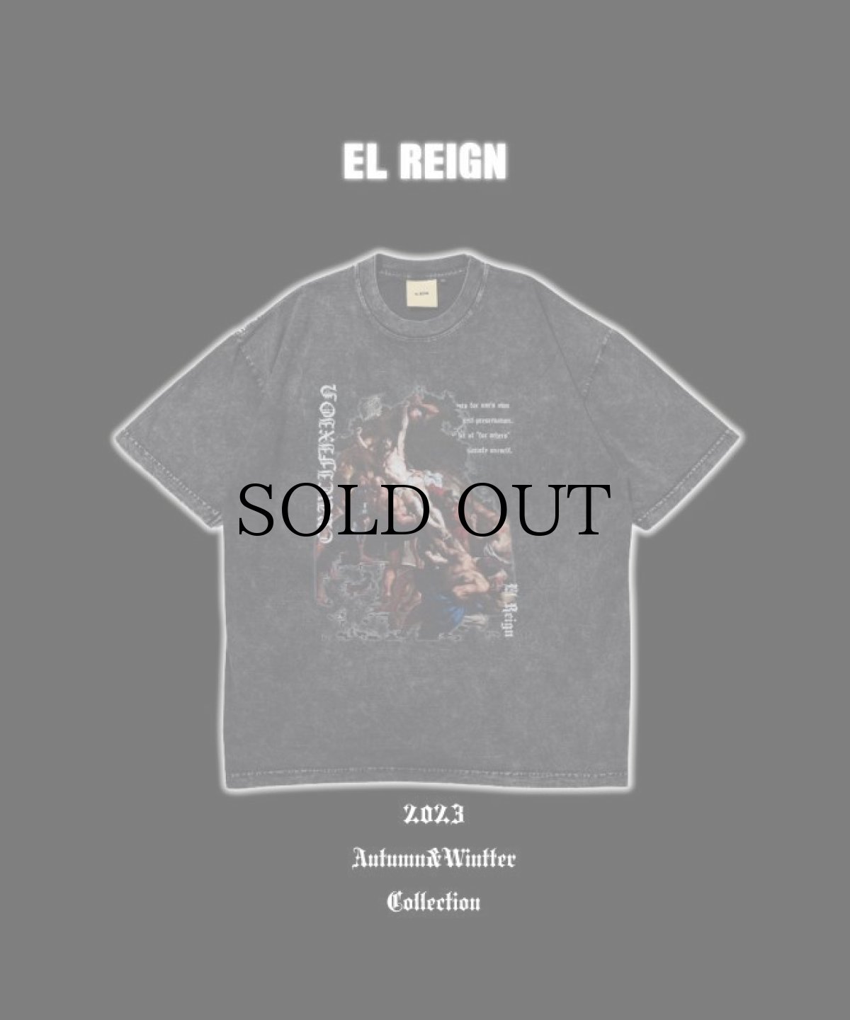 画像1: EL REIGN / "JESUS ELEVATION" DARK WASH SHORT SLEEVE (1)