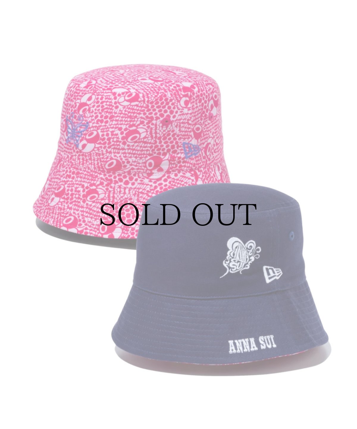 画像1: NEW ERA / バケット01 リバーシブル セーラーブリム Sailor Brim ANNA SUI (1)