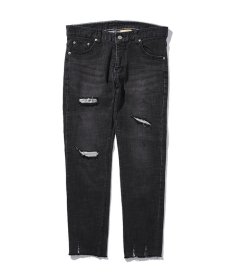 画像2: EL REIGN / "FEAR" BLACK DAMAGE SKINNY DENIM (2)