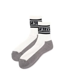 画像2: CALEE(キャリー) / JACQUARD PILE LINE SOCKS (2)