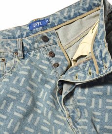 画像15: 【30%OFF】 LFYT(ラファイエット) / LASER PROCESSED 5 POCKET WASHED DENIM PANTS BAGGIE FIT (15)