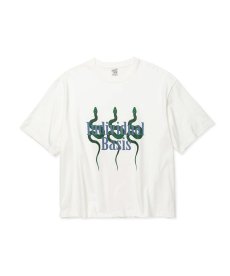 画像1: CALEE(キャリー) / DROP SHOULDER "INDIVIDUAL BASIS" SNAKE LOGO TEE (1)