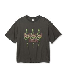 画像3: CALEE(キャリー) / DROP SHOULDER "INDIVIDUAL BASIS" SNAKE LOGO TEE (3)