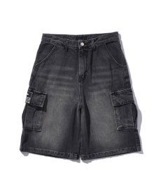 画像2: EL REIGN(エルレイン)  / "FEAR" DENIM CARGO SHORTS (2)