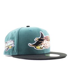 画像1: NEW ERA /   Tampa Bay Devil Rays - 59FIFTY 1998 IS PINE GREEN BLACK (1)