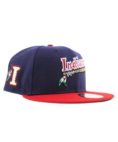 画像1: NEW ERA /  Kinston Indians - 59FIFTY INDIANS PATCH NAVY SCARLET (1)