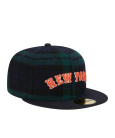 画像1: NEW ERA /  59Fifty MLB New York Mets Plaid Fitted Hat (1)