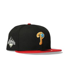 画像1: NEW ERA /  Philadelphia Phillies - 59FIFTY CO 2008 WS BLACK/RED (1)