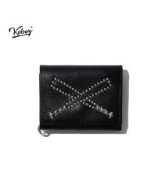 画像1: CALEE(キャリー) / CALEE × KEBOZ STUDS LEATHER MULTI WALLET (1)