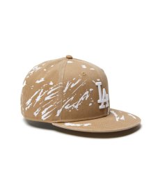 画像1: NEW ERA / 9FIFTY Dripping ロサンゼルス・ドジャース カーキ (1)