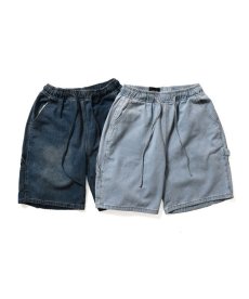 画像1: PWNED(パウンド) / DENIM PAINTER EAZY HALF PANTS (1)