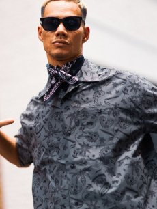 画像13: HAIGHT / [YARZ] PAISLEY OPEN COLLAR SHIRT (13)