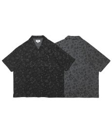 画像1: HAIGHT / [YARZ] PAISLEY OPEN COLLAR SHIRT (1)