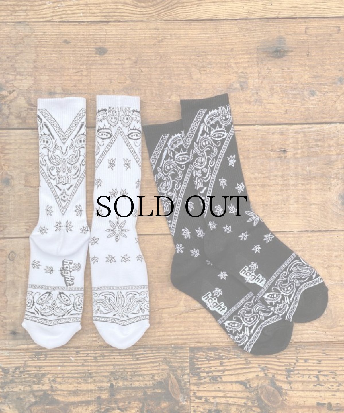 画像1: HAIGHT / [YARZ] PAISLEY SOCKS (1)