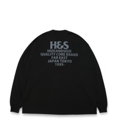 画像1: HIDEANDSEEK(ハイドアンドシーク) / H&S Logo L/S Tee(24aw) BigSilhouette (1)