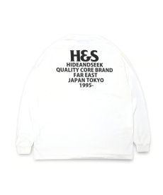 画像3: HIDEANDSEEK(ハイドアンドシーク) / H&S Logo L/S Tee(24aw) BigSilhouette (3)