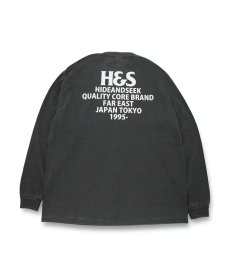 画像5: HIDEANDSEEK(ハイドアンドシーク) / H&S Logo L/S Tee(24aw) BigSilhouette (5)