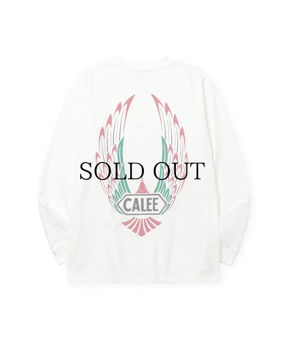 画像1: CALEE(キャリー) / VINTAGE TYPE WING LOGO L/S TEE ＜NATURALLY PAINT DESIGN＞ (1)