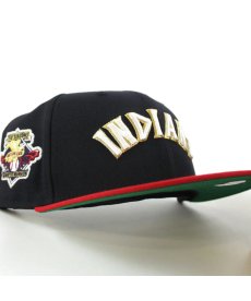 画像4: NEW ERA / Cleveland Indians - 59FIFTY 100 SEASONS NAVY/SCARLET (4)