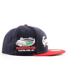 画像2: NEW ERA / Cleveland Guardians - 59FIFTY PROGRESSIVE FIELD NAVY/SCARLET (2)