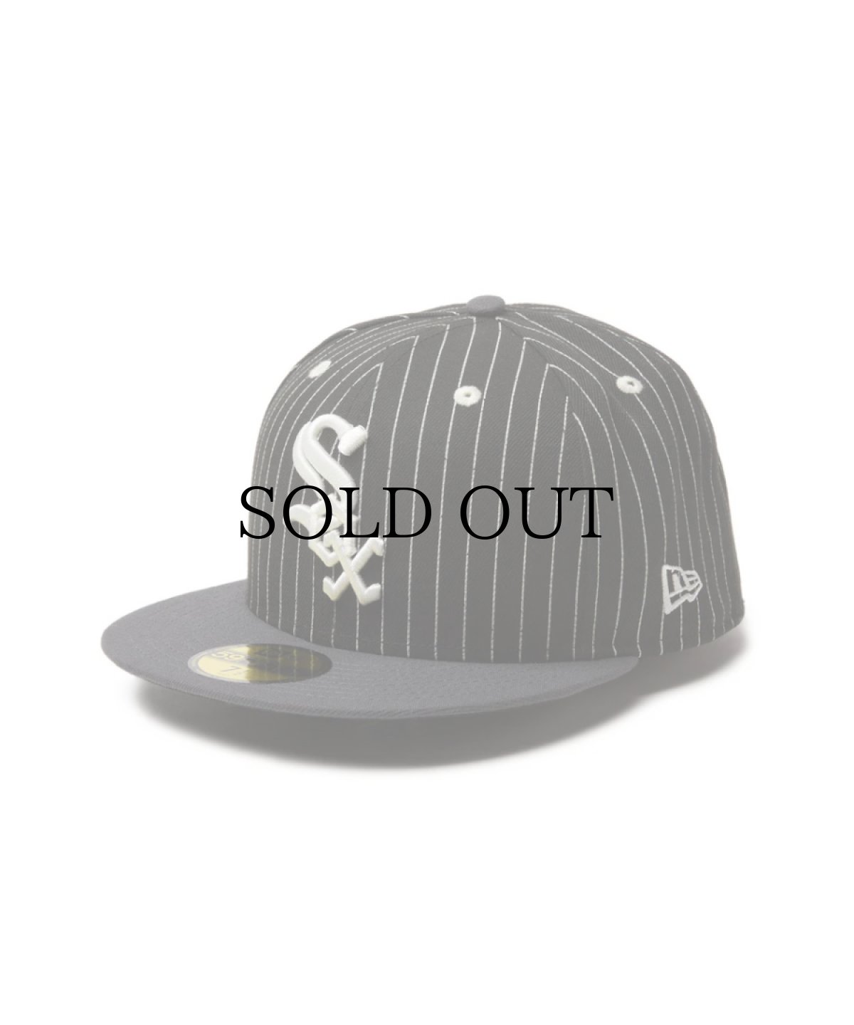 画像1: NEW ERA / 59FIFTY Pinstripe シカゴ・ホワイトソックス ブラック ダークグラファイトバイザー (1)