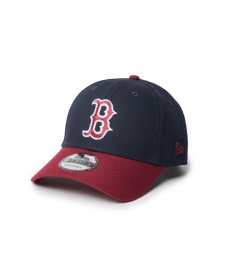 画像1: NEW ERA /9FORTY MLB Color Custom ボストン・レッドソックス ネイビー カーディナルバイザー (1)