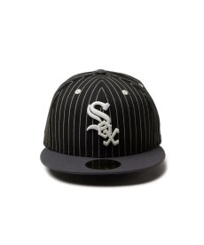 画像2: NEW ERA / 59FIFTY Pinstripe シカゴ・ホワイトソックス ブラック ダークグラファイトバイザー (2)