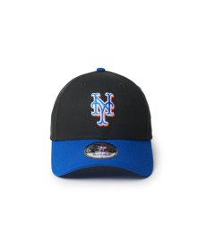 画像2: NEW ERA /9FORTY MLB Color Custom ニューヨーク・メッツ ブラック ライトロイヤルバイザー (2)