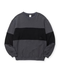 画像1: CALEE(キャリー) / BICOLOR CREW NECK SW (1)