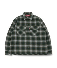 画像3: HIDEANDSEEK(ハイドアンドシーク) / Wool Ombre Check L/S Shirt(24aw) (3)