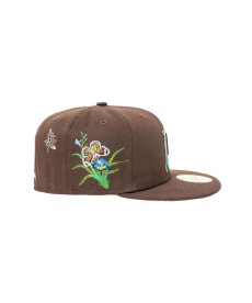 画像2:  NEW ERA × FELT Florida Marlins - 59FIFTY BUTTERFLY GARDEN BROWN (2)