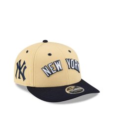 画像1: NEW ERA × FELT NEW YORK YANKEES - LP 9FIFTY BLOCK SNAPBACK LIGHT BEIGE  (1)