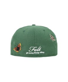 画像4:  NEW ERA × FELT Florida Marlines - 59FIFTY BUTTERFLY GARDEN GRN (4)