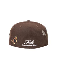 画像4:  NEW ERA × FELT Florida Marlins - 59FIFTY BUTTERFLY GARDEN BROWN (4)