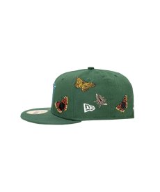 画像3:  NEW ERA × FELT Miami Marlines - 59FIFTY BUTTERFLY GARDEN GREEN (3)