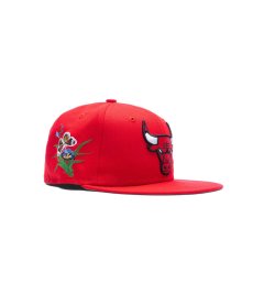 画像2:  NEW ERA × FELT Chicago Bulls - 59FIFTY BUTTERLY GARDEN RED (2)