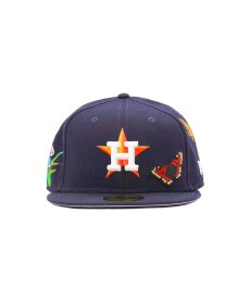 画像1:  NEW ERA × FELT Houston Astros - 59FIFTY BUTTERFLY GARDEN NAVY (1)