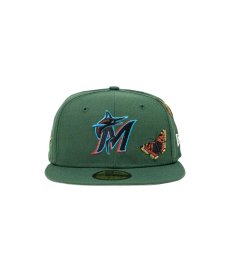 画像1:  NEW ERA × FELT Miami Marlines - 59FIFTY BUTTERFLY GARDEN GREEN (1)