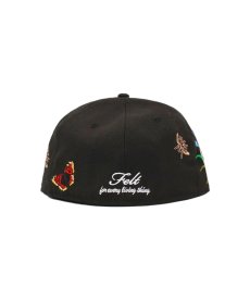 画像4:  NEW ERA × FELT Miami Marlines - 59FIFTY BUTTERFLY GARDEN BLACK (4)