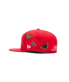 画像3:  NEW ERA × FELT Chicago Bulls - 59FIFTY BUTTERLY GARDEN RED (3)