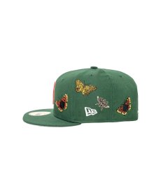 画像3:  NEW ERA × FELT Boston Red Sox - 59FIFTY BUTTERFLY GARDEN GREEN (3)