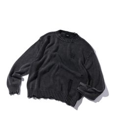 画像1: EL REIGN(エルレイン)  / "FRAGMENT" ASID WASH DAMAGE KNIT (1)