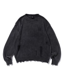 画像2: EL REIGN(エルレイン)  / "FRAGMENT" ASID WASH DAMAGE KNIT (2)